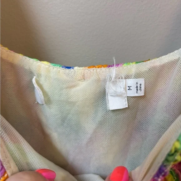 ASTR the Label Dolcetto Stretch Mini Dress in Lavender Multi Medium NEW‎ - Picture 8 of 9